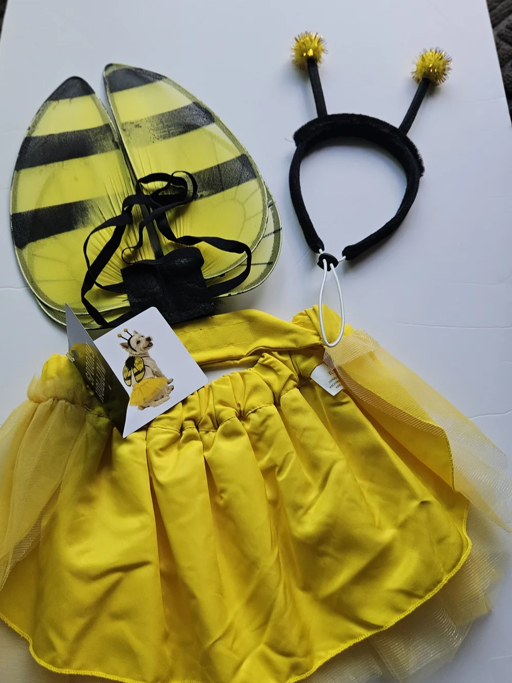 3-piece bumblebee pet costume
